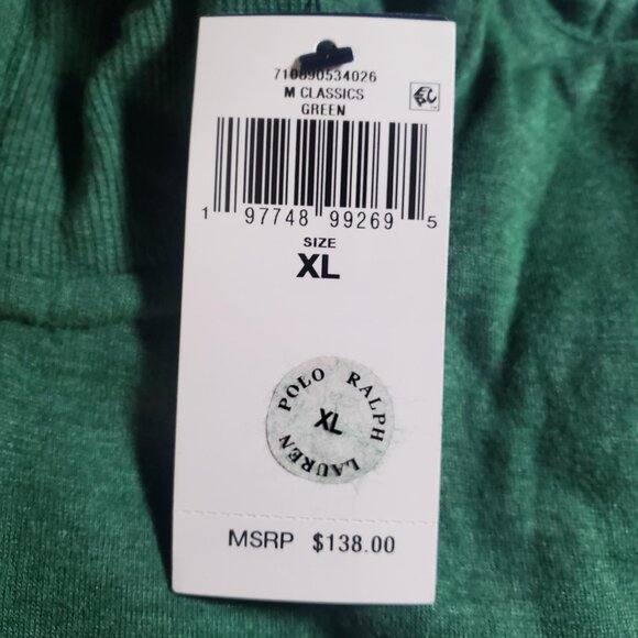 POLO Ralph Lauren Luxury Quarter Zip Cotton Pullover NWT sz XL - Picture 3 of 16